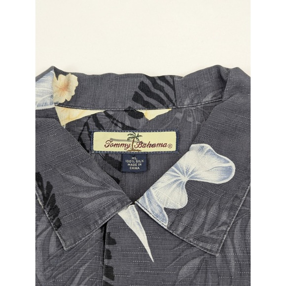 Mens XL Silk Tommy Bahama Shirt Hawaiian Tropical Button Down Cruise Vacation - Picture 5 of 6